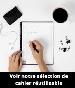 Rocketbook Petit Carnet de Notes Poche Effacable - Réutilisable Bloc Note  Numerique, Noir Notebook A6 Cahier Spirale